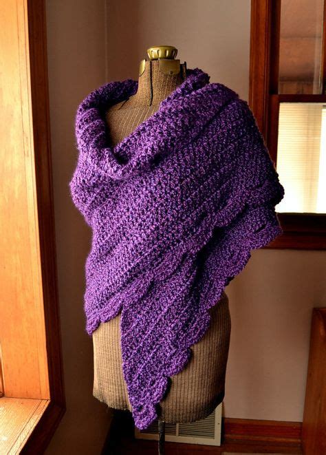 purple shawl for women